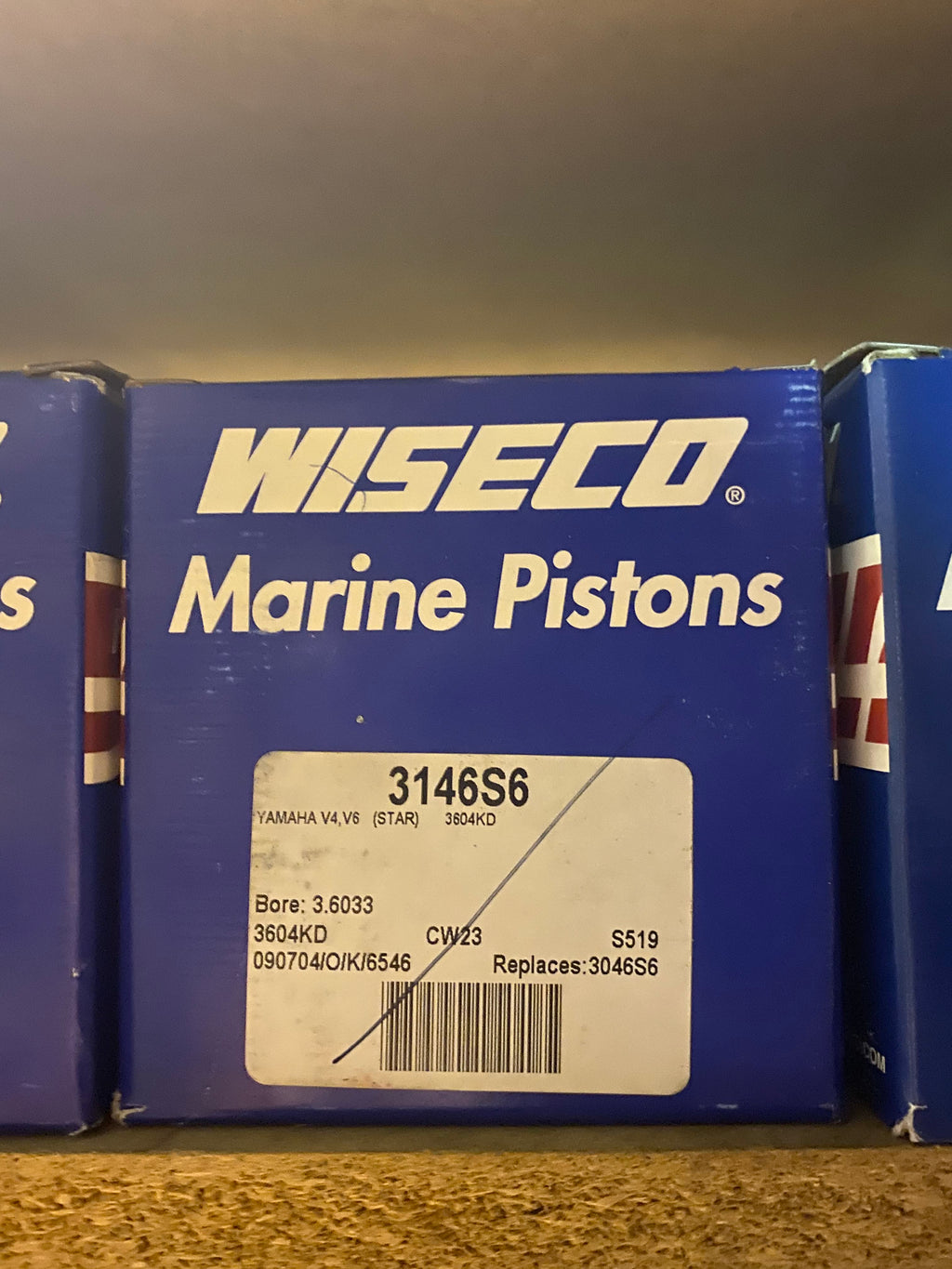 Wiseco Marine Piston Kit 3146S6 Yamaha V4, V6(STAR) 3604KD