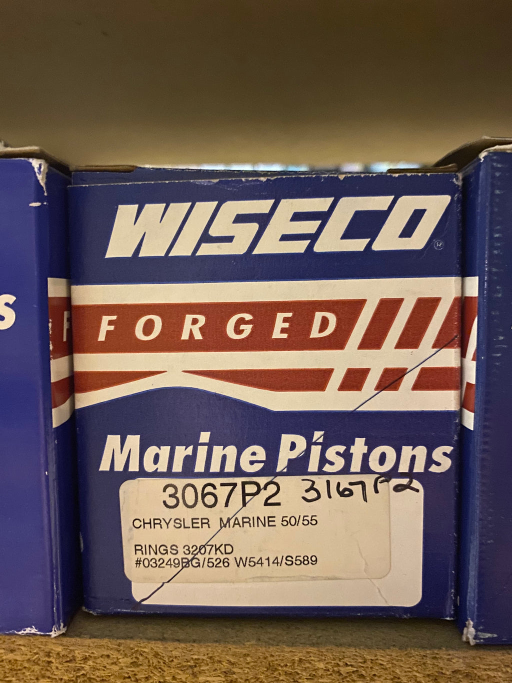 Wiseco Marine Piston Kit 3167P2 Chrysler Force 50/55HP 1981-84